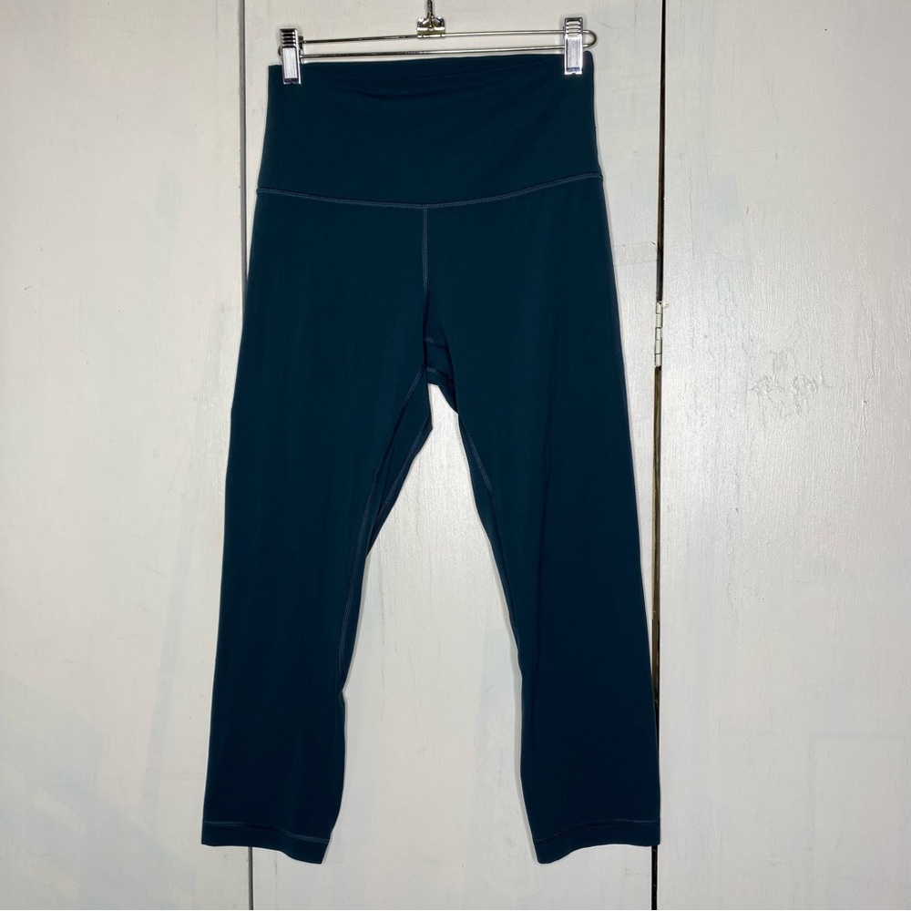 lululemon athletica Dark Teal High-Rise Cropped Leggings